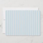 Carte de correspondance classique bleue et crème r (Dos)