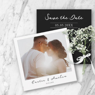 Carte De Correspondance Classy Film Photo - Enregistrer la date de mariage