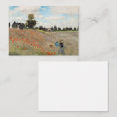 Carte De Correspondance Claude Monet - Champ de pavot (Devant / Derrière)
