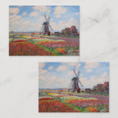 Carte De Correspondance Claude Monet - Champ de Tulipes en Hollande (Devant / Derrière)