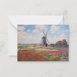 Carte De Correspondance Claude Monet - Champ de Tulipes en Hollande