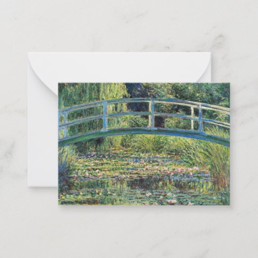 Carte De Correspondance Claude Monet - Etang Lily et Pont Japonais (Devant)