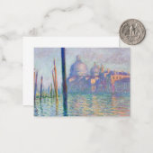 Carte De Correspondance Claude Monet - Grand Canal, Venise (Devant/Arrière en situation)