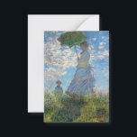 Carte De Correspondance Claude Monet - La Promenade, Femme avec un Parasol<br><div class="desc">La Promenade,  Femme avec un Parasol / Madame Monet et son fils / La Promenade / La Femme a l'ombrelle - Claude Monet,  1875</div>
