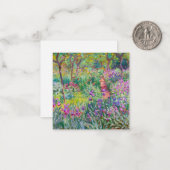 Carte De Correspondance Claude Monet - Le jardin d'Iris à Giverny (Devant/Arrière en situation)
