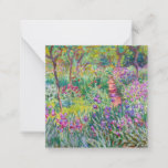 Carte De Correspondance Claude Monet - Le jardin d'Iris à Giverny<br><div class="desc">Jardin d'Iris à Giverny / Jardin d'Artiste à Giverny - Claude Monet,  1899-1900</div>