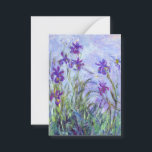 Carte De Correspondance Claude Monet - Lilac Irises / Iris Mauves<br><div class="desc">Lilac Irises / Iris Mauves - Claude Monet,  1914-1917</div>