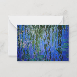 Carte De Correspondance Claude Monet - Lys d'eau avec saule plumant