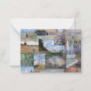 Carte De Correspondance Claude Monet - Patchwork de chefs-d'oeuvre