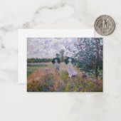 Carte De Correspondance Claude Monet - Promenade près d'Argenteuil (Devant/Arrière en situation)