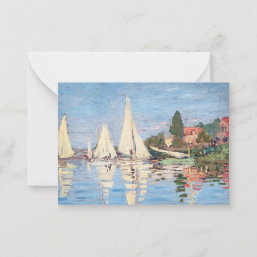 Carte De Correspondance Claude Monet - Regattas à Argenteuil (Devant)