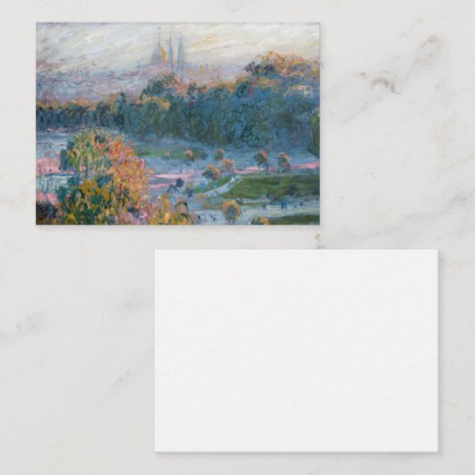Carte De Correspondance Claude Monet - Vue des Tuileries, étude (Devant / Derrière)