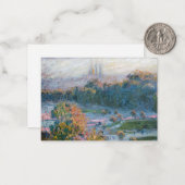 Carte De Correspondance Claude Monet - Vue des Tuileries, étude (Devant/Arrière en situation)