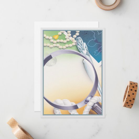 Carte De Correspondance Clé © (Devant/Arrière en situation)