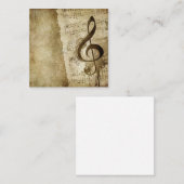 Carte De Correspondance Clé vintage (Devant / Derrière)