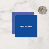 Carte De Correspondance Clean Blue Corporate QR Code (Devant/Arrière en situation)