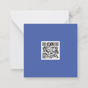Carte De Correspondance Clean Blue Corporate QR Code