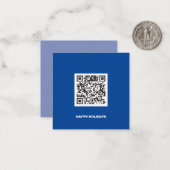 Carte De Correspondance Clean Monochrome Entreprise QR Code Arbre de Noël (Devant/Arrière en situation)