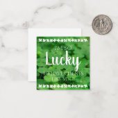 Carte De Correspondance Clients chanceux comme vous Client (Devant/Arrière en situation)