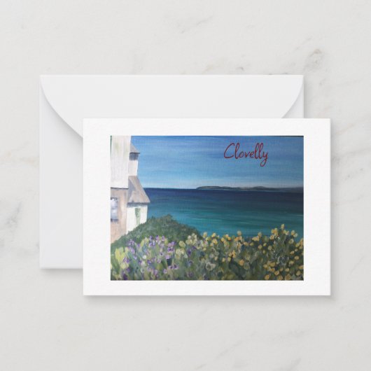 Carte De Correspondance Clovelly Devon (Devant)