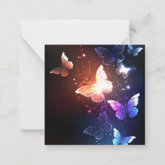 Carte De Correspondance Clowing Night Butterflies (Devant)