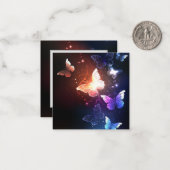 Carte De Correspondance Clowing Night Butterflies (Devant/Arrière en situation)