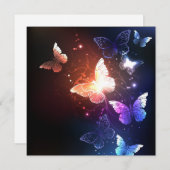 Carte De Correspondance Clowing Night Butterflies (Devant / Derrière)