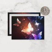 Carte De Correspondance Clowing Night Butterflies (Devant/Arrière en situation)