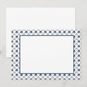 Carte De Correspondance Coastal Starfish Flat Note Card  (Devant / Derrière)