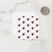 Carte De Correspondance Coccinelle (Devant/Arrière en situation)