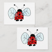 Carte De Correspondance Coccinelle (Devant / Derrière)