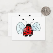 Carte De Correspondance Coccinelle (Devant/Arrière en situation)