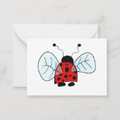 Carte De Correspondance Coccinelle (Dos)