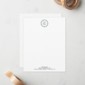 Carte De Correspondance Code QR du logo professionnel (Devant/Arrière en situation)