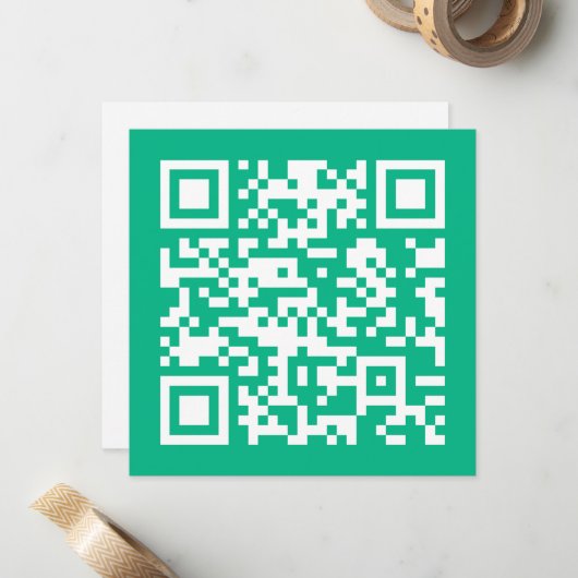 Carte De Correspondance Code QR modifiable Générez le vôtre |  Vert sarcel (Devant/Arrière en situation)