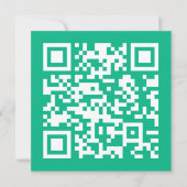 Carte De Correspondance Code QR modifiable Générez le vôtre |  Vert sarcel (Devant)