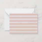 Carte De Correspondance Code QR RSVP Bandes Roses (Dos)