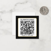 Carte De Correspondance Code QR scannable modifiable + Nom de votre entrep (Devant/Arrière en situation)