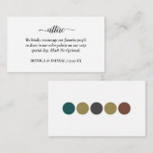 Carte De Correspondance Code vestimentaire du mariage (Devant / Derrière)