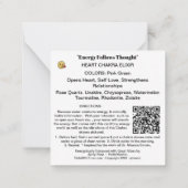 Carte De Correspondance *~* Coeur Chakra Elixir Pierres AP64 (Dos)