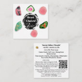 Carte De Correspondance *~* Coeur Chakra Elixir Pierres AP64 (Devant / Derrière)