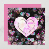 Carte De Correspondance Coeur dansant (Devant / Derrière)