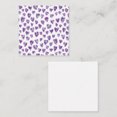 Carte De Correspondance Coeur d'aquarelle très Peri (Devant / Derrière)