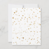 Carte De Correspondance Cœur d'or Joyeuse Saint-Valentin (Dos)