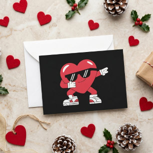 Carte De Correspondance Cœur qui fait dab Valentine drôle design d'amour