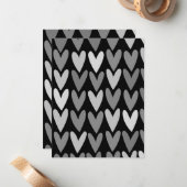 Carte De Correspondance Cœurs 4 (Devant/Arrière en situation)