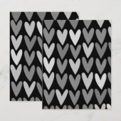 Carte De Correspondance Cœurs 4 (Devant / Derrière)