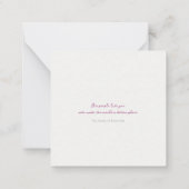 Carte De Correspondance Coeurs de Merci de coeur (Dos)