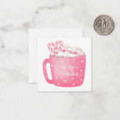 Carte De Correspondance Coeurs mignons Saint Valentin (Devant/Arrière en situation)
