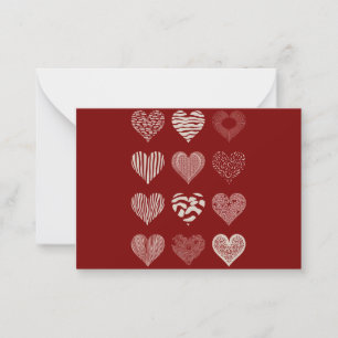 Carte De Correspondance Cœurs Saint-Valentin Neuf Cœurs Amour de la Saint-